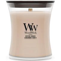 WoodWick Crystal Ginger Scented Candle With Wooden Wick kvapioji žvakė, 275 g