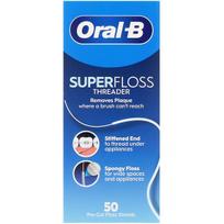 Oral-B Superfloss Threader tarpdančių siūlas, 50 vnt.