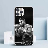 Mike Tyson Boxer Man Soft Cover for iPhone 16 17 Air 15 14 Pro Max 16E Phone Case 13 Mini 12 11 7 SE 8 Print Pattern Fit Cases 1 iPhone 16E black