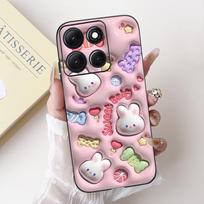 Skirta Motorola Moto G86 Power 2025 dėklas Naujas Mielas Animacinis Triušis Panda Korpusas Minkšto Silikono Galinis Telefono Dangtelis Skirta Moto G86 Power Dėklas Moto G86 Power gray