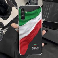 Italijos vėliavos dėklas telefonui Samsung Galaxy A17 A16 A26 A36 A56 A15 A14 A13 A55 A54 A53 A35 A34 A33 A25 A24 A23 A05S A04S Samsung A15 green