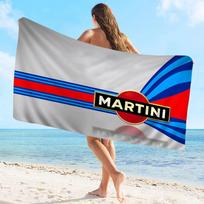 Martini logotipas spausdintas Rankšluostis Mikropluošto Paplūdimio rankšluostis Sugeriantis Greitai džiūstantis Minkštas Joga Plaukimas Kurortas Alpinizmo rankšluostis W60*H120(CM)