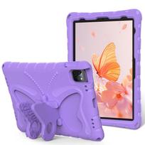 Kids Case for iPad A16 A18 iPad air1 2 9.7 Pro 10.2 10.5 Light Weight Heavy Duty/Shockproof/Drop Proof with Handle/Kickstand iPad Air 2 9.7in violetinė