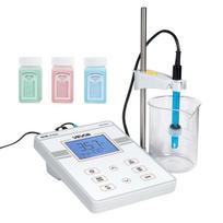 VEVOR Benchtop pH Meter, 0-14 pH Range, Laboratory Tester Kit with Large Backlit Display, Calibration Solutions, Power Adapter 15.9 x 6 x 20.8 cm