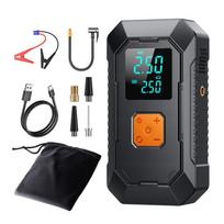 6000mAh 12V Car Jump Starter with Air Pump Electric Air Pump Professional Car Air Pump gray