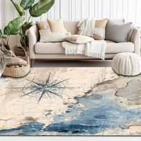 Animal World Map Educational Print Large Area Rug Soft Flannel Non Slip Floor Carpet for Living Room Learning Home Decor 50X80cm