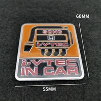 3D Car Emblem Sticker Accessories For Honda Civic FIT Accord Prelude CRV 5th City CRZ CRX Jazz HRV Pilot Mugen Odyssey Insight 1 Pcs orange