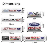 For Ford Fiesta Kuga Mondeo Mustang S-MAX C Max Ranger mk4 3D Aluminum Car Body Emblem Stickers Tail Trunk Badge Decal Accessory