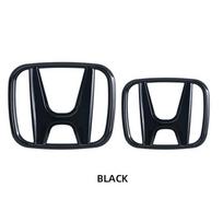 2 pcs Car Front Grille Trunk Emblem For Honda Civic Accord 8th 9th 9.5th 10th generation Rear Trunk Badge  wr6 Logo auto front rear Civic 06-15(8 9 9.5)