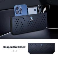 Car Interior Side Storage Bag for BMW E46 E60 E70 E90 F48 F10 F07 G20 G30 KL35 G11 X1X3 X5X6 X7 Mesh Pocket Organizer Box Accessories gray