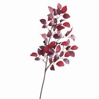 Silk Leaves Artificial Ficus Branch Foliage Arrangement Home Decor Simulated Green Plants Realistic Leaves Landscape Project raudona