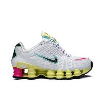Nike Womens Shox TL 'Pastel' (women's sizes) White / Luminous Green-Bright Violet-Black Casual Shoes AR3566 102 35.5 white