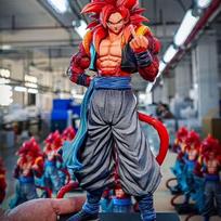 Jt Statue Dragon Ball Gogeta Anime Figure Super Saiyan 4 Gogeta SSJ4 34cm Pvc Action Figurine Collection Model Toy Xmas Gifts red