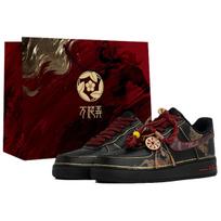 Nike Air Force 1 Kaleidoscope, Year, Shopping Bag Abrasion Resistant Low top Skateboard Shoes Unisex Black Red CW2288-001(Team1023-S-BOX) 39 black