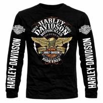 Harley Davidson vyriški ilgomis rankovėmis marškinėliai, dydžiai nuo S iki 6XL L gray