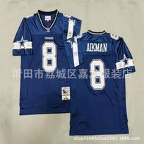 Dallas Cowboys Retro NFL Football Jersey Mens Cotton Embroidered Team Sport Shirt Fan Wear Vintage XXXL