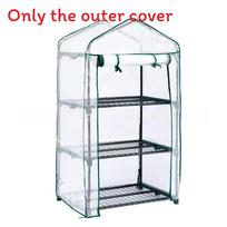 Greenhouse Garden Green Mesh Cover For Indoor Plant Protection And Winter Growth Three White gray