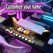 Custom Name Personalized Bradford City AFC Pattern Mousepad, Laptop PC Desk Mat, Decorative Desk Mat for Home Keyboard Pad Gift 30cmx60cm white