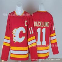 NHL Calgary Flames ledo ritulio marškinėliai Kadri 91 Backlund 11 Gaudreau 10 Suaugusiųjų medvilnės mišinys ledo uniforma XL white