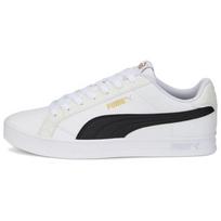 Puma Smash Vulc V3 Lo Leather Low Top Sneakers Unisex Sneakers White Black 380752-10 36 white