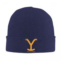 Cool-Yellowstones-S Knitted Caps for Women Men Skullies Beanies Autumn Winter Hat Acrylic Warm Caps blue