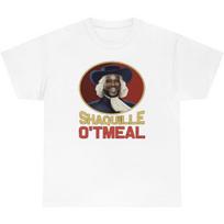 Mens Shaquille O'tmeal T Shirt Funny Shaq O' Neal Oatmeal Novelty Humor Tee XXXXXL balta