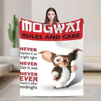 Gizmo Mogwai Monstras Gremlins Antklodės Minkšta Juokinga Pliušinė Mesti Antklodė Namų Dekoras Kelionės Biuro Flanelinis Patalynės Užvalkalas 75x90cm