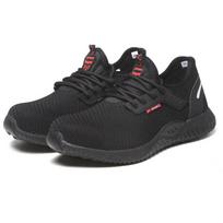 Indestructible Safety Breathable Work Sneakers Anti Smashing Steel Toe Puncture Proof Men for Adult Men 41 black
