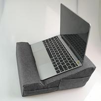 Fabric Laptop Stand Adjustable Tablet Holder Home Office Ergonomic Lazy Sofa Comfortable Bed Cushion for Reading Watching pilka spalva