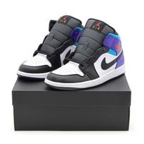 DQ8426-154 Nike Air Jordan 1 Mid Bright Concord Black Blue Purple White (Men's) 12 gray