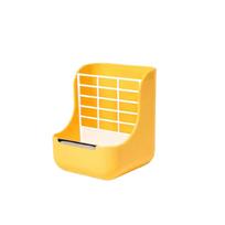 Pet Grass Feeder Large Capacity Hay Rack with Grid Design Suitable for Small Animals Indoor Use Easy to Clean Durable Material One Size geltona
