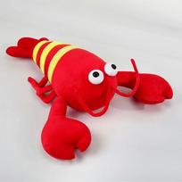 New Doll Lobster Doll Plush Toy Cartoon Crayfish Doll 35cm (0.13kg) red