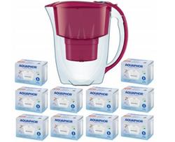 Vandens filtravimo ąsotis Aquaphor Amethyst 2,8l + 10 Aquaphor B25 Maxfor vandens filtravimo kasečių