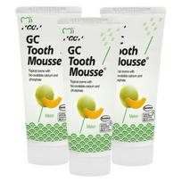 Remineralizuojanti dantų pasta be fluoro GC Mousse Melon, melionų skonio, 35 ml, 3 vnt