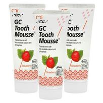 Dantų pasta be fluoro GC Tooth Mousse Recaldent, 35 ml, braškių skonio, 3 vnt