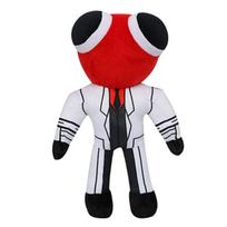 Minkštas pliušinis žaislas Rainbow friends Scientists, raudonas su kostiumu, 30 cm