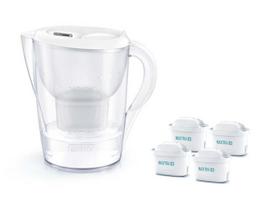 Vandens filtravimo ąsotis Brita Marella XL, 3.5l, baltas, su 4 vnt Maxtra vandens filtrų