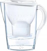 Vandens filtravimo ąsotis Brita Marella 2,4l, baltas, su 3 vnt Maxtra vandens filtrų