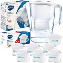 Vandens filtravimo ąsotis Brita Aluna White, 2,4l + Brita Maxtra 6 vnt. vandens filtrai