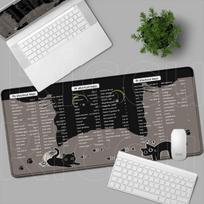 Quick Search convenient MousePad Large Photoshop Premiere Pro Adobe Illustrator Office Desk Mat Beginner's Guide Speed Anti-fray 30cmx60cm(11.8x23.6inch) black