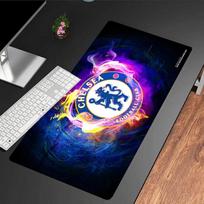 Chelsea Football Club Crest mouse pad, rubber base, esports desk mat, mouse pad for gamers and office use, gaming desk , easy to clean mat 30cmx80cm(11.8x31.5inch)