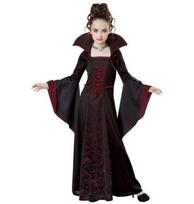 Mergaičių Helovino Ragana Vampyras Cosplay Ilga Suknelė Vaikų Platėjanti Rankovė Spausdinta Šventės Pasirodymo Kostiumas Scenos Šou bordinė