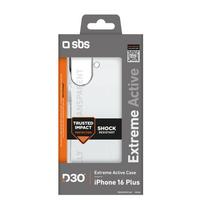 SBS Extreme Active D3O dėklas telefonui iPhone 16 Plus, skaidrus
