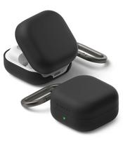 Ringke Silicone Case ausinių dėklas Samsung Galaxy Buds 4 / 4 Pro, juodas