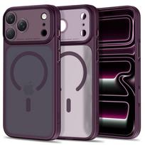 Tech-Protect MagPrime MagSafe CC dėklas telefonui iPhone 18 Pro Max / 17 Pro Max, bordo