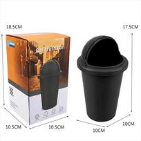 Mini Trash Can Universal For Car Desktop Office Living Room Bedside With Lid Garbage Can juoda