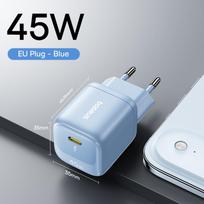 Baseus 45W GaN Charger For iPhone 17 16 15 Pro Max Samsung Galaxy Fast Charger Phone Charger USB C Charger Portable PD Charger