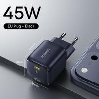 Baseus 45W GaN Charger For iPhone 17 16 15 Pro Max Samsung Galaxy Fast Charger Phone Charger USB C Charger Portable PD Charger