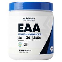 Nutricost EAA Powder Unflavored 30 Servings 242.4g 1 pcs Ingredients: may be subject to change at the manufacturer’s | 242.4g 1 pcs