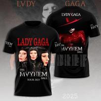 Lady Gaga 3D T-Shirt Unisex T-Shirt 3D gift for fans UB161 L black